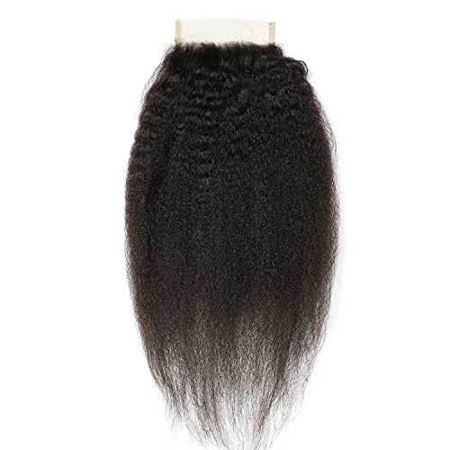 Vinsteen-hair-Kinky-Straight-Lace-Frontal-4x4-Free-Part-Closure-Natural-Color-100-Human-Hair-Brazilian-Virgin-Hair-12inch