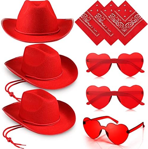 Fun Express Sombrero de vaquero morado para hombres y mujeres, sombrero de vaquera occidental para adultos, perfecto para disfraz de Halloween, fiestas de campo, eventos de rodeo y juegos de disfraces