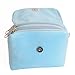 Aligle Little Girl Beauty Set Plush Flower Handbag + 2 Hair Clip + Necklace and Bracelet（Blue