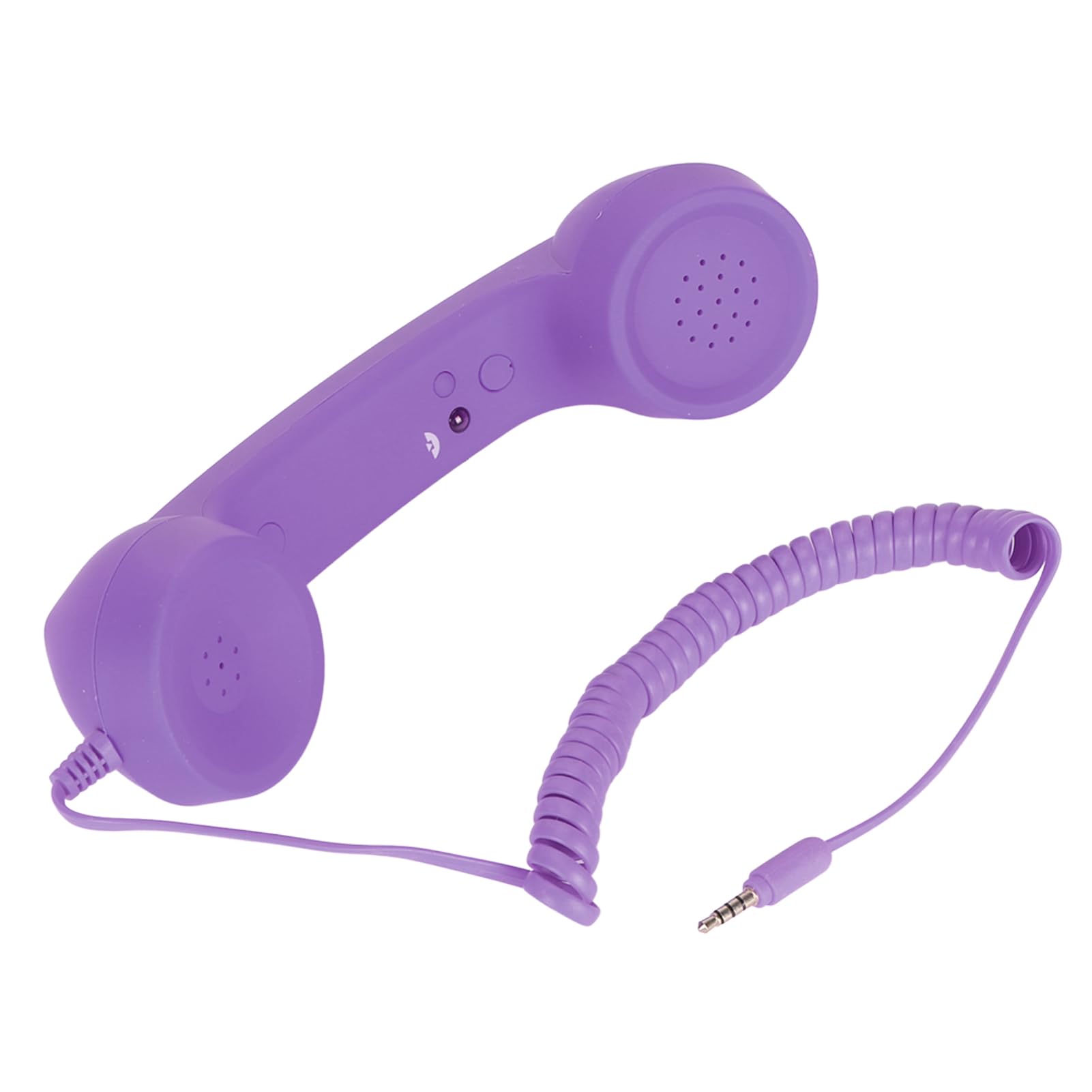 Photo 1 of 3.5mm Retro Telephone Handset, Old Fashioned High Volume Handset with Built in HD Speake, USB C Radiation Proof Vintage Mobile Phone Handset for Comfortable Call (Violet)