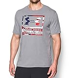 Under Armour Men's Freedom BFL T-Shirt, True Gray Heather/Black, X-Large