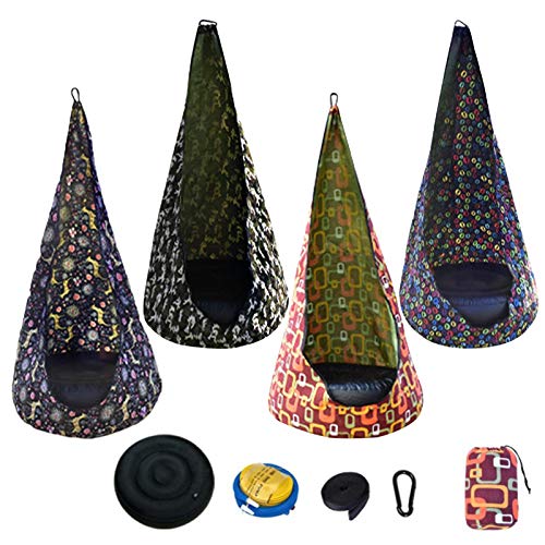 youyiC Hängehöhle Kinder Hängesessel, Nestschaukel Kinder Hängesessel Soft Outdoor Aufblasbare Hängematte Spaß Und… – Bild 7