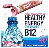 Zipfizz Healthy Energy Drink Mix, Pink Grapefruit, Pack of 30