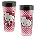 Vandor 18051 Hello Kitty 16 oz Plastic Travel Mug, Pink