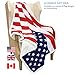 Catalonia Patriotic US Flag Blanket, American National Flag Throws, Sherpa Fleece Reversible Blanket for Couch Bed Decor, 4th of July Citizenship Veteran Presidents' Day Gift