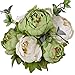 Luyue Peonies Artificial Flowers Vintage Faux Peony Arrangements Fake Flower for Vase Silk Floral Bouquet for Table Centerpiece Wedding Decoration Indoor Home Decor