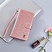 BENTOBEN Samsung Note 8 Case, Galaxy Note 8 Case Wallet Flip, Samsung Note8 Case Bling Glitter 9 Card Holder PU Leather Detachable Wrist Strap Wallet Phone Case Cover for Galaxy Note 8 Cute Rose Gold