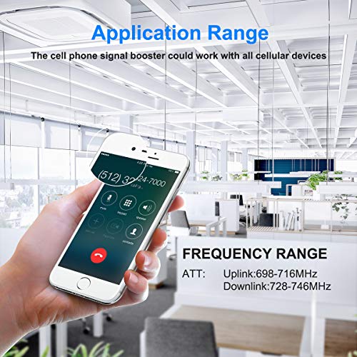 AT&T Signal Booster 4G LTE Cell Phone Signal Booster Amplifier 4G Cell Signal Repeater obdator High Gain FDD 700Mhz Band 12/17 ATT Mobile Phone Signal Booster for Home Use - Thumbnail 2