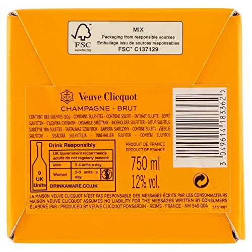 Veuve Clicquot Brut Yellow Label Champagner (1 x 750 ml), 24143, Liter – Bild 7