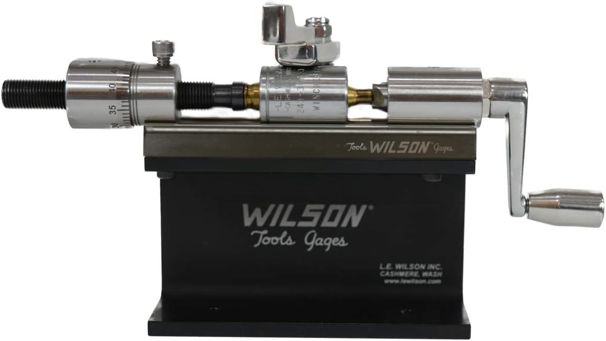 L.E. Wilson CTSSKIT Case Trimmer Kit Stainless Steel with Micro Adjustment, Stand & Clamp