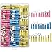 300PCS Heat Shrink Connectors, Sopoby Electrical Wire Connectors Crimp Connectors, Insulated Automotive Marine Wire Terminal Kit, Ring Spade Bullet Butt Splices