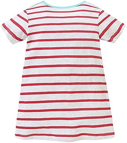 Fiream Girls' Summer Short Sleeves T-shirt Dress