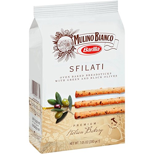 Mulino Bianco Sfilati Breadstick, Olive, 7.05 Ounce (Pack of 12)