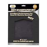 IIT 80905 Wet Sandpaper Set, 9-Inch X 11-Inch, 20-Piece