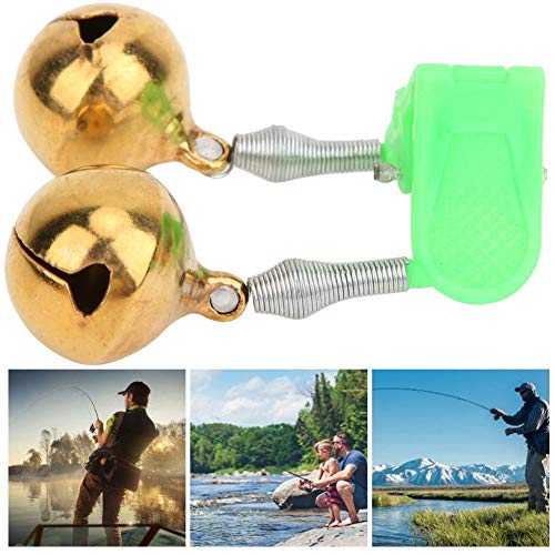 Heitune 5Pcs Bissanzeiger Doppeltes Bell Ring Alerter Angeln Werkzeuge Zubehör for Seerod – Bild 7