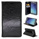 Galaxy J3 Emerge Case, Customerfirst J3 Emerge Wallet Case,Galaxy J3 2017 Case, Flip Wallet Leather Case for Samsung Galaxy J3 2017 / J3 Prime + emoji keychain (Black)