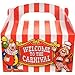 Fun Express Circus Big Top Treat Box - Carnival Party Supplies- VBS Vacation Bible School Supplies/Decor - Set of 12
