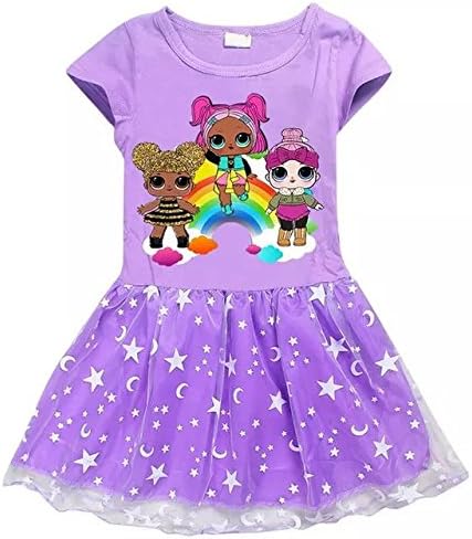 LOL Surprise Rainbow Dress Purple Size 5/6 European size 120