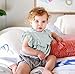 YOUNGER TREE Toddler Baby Summer Clothes Girl Ruffled Collar Sleeveless Romper Jumpsuit Clothes (Green, 80(6-12 Months))