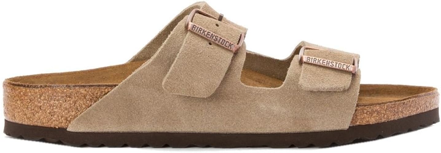 arizona slim soft taupe suede