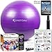 SmarterLife Exercise Ball Yoga Ball for Fitness, Balance, Stability, or Pregnancy, Gym Ball for Core Workout, Physical Therapy, Yoga Ball Chair for Office, Anti-Slip Anti-Burst