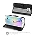 Galaxy S6 Edge Case,OCASE Leather Wallet Flip Case For SAMSUNG Galaxy S6 Edge - Black