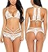 Avidlove Sexy Bra and Panty Set Lace Lingerie Babydoll 2 piece outfits