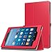 MoKo Case for All-New Amazon Fire HD 8 Tablet (7th Generation, 2017 Release Only) - Slim Folding Stand Cover for Fire HD 8, RED (with Auto Wake / Sleep)