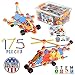 Kids Education Construction--Connecting Building Toys for Kids, 175 Piece Construction Toys for Boys and Girls Ages 3 4 5 6 7 8 9 10 Years Old Best Engineering Click Interlocking Toys (175-PCs)