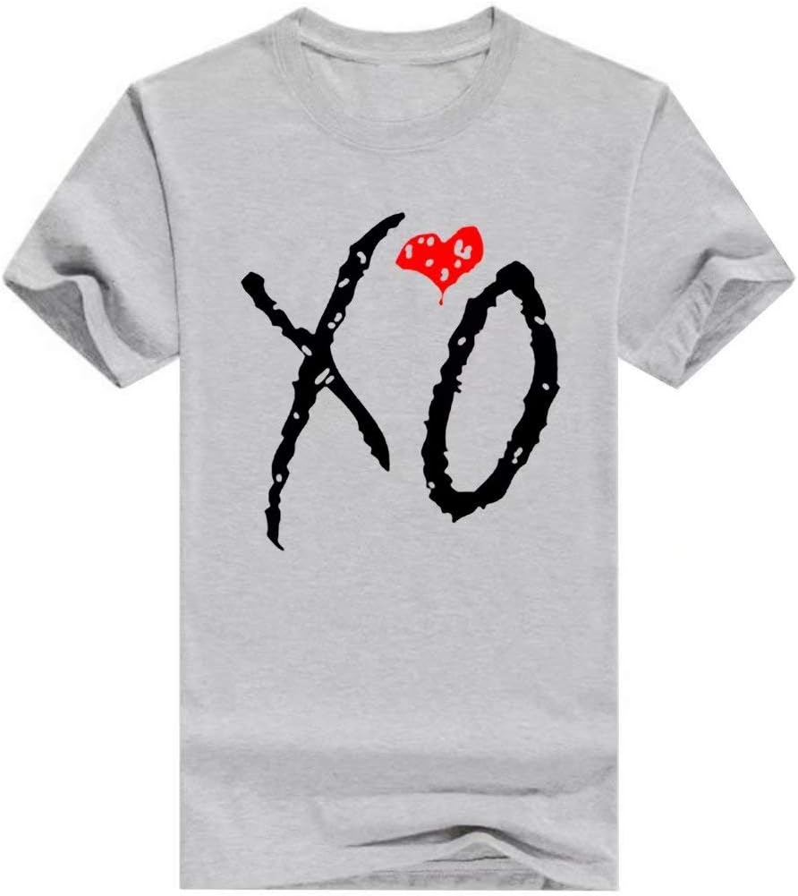 LJB Classic XO Graphic Fashion Men's Short Sleeve Crew Neck Cotton T-Shirt Plus Size(LTX17123104)