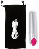 Villvi 10 Mode Rechargeable Powerful Waterproof Mini Bullet