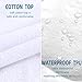 VODOF Twin Size Premium 100% Waterproof Mattress Protector-Vinyl Free, Deep Pocket Stretch to 18