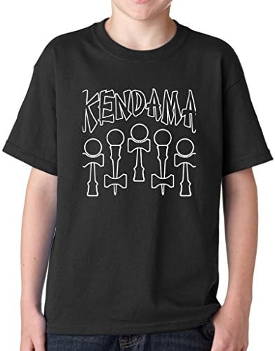Young's Short Sleeve T Shirt Kendama Japanese Toy Kids T Shirt Design Black Size Large