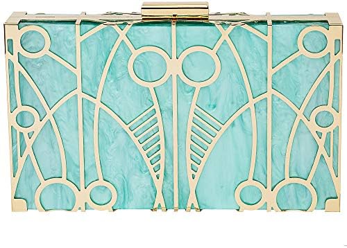 Women Evening Clutch Bag Elegant Clutch Purse Exquisite Metal Hollow out Design Evening Purse
