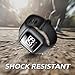 Clayco Fitbit Versa Band, [Hera Series] Shock Resistant Bumper Frame Case with Strap Bands for Fitbit Versa Sports Replacement Smart Fitness Watch Wristband (Black)