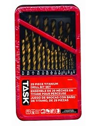 Tarea Herramientas t90029 29-Piece Titanio HSS Juego de brocas, 1 16-inch través de 1 2-inch Bits