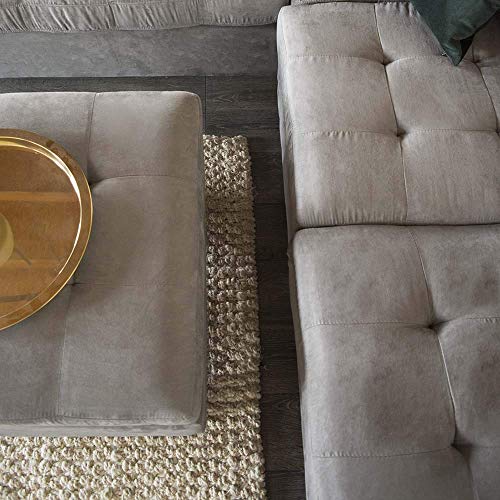 Ashley KDIHAS Grey Charcoal Sectional Sofa Couch with Chaise and Ottoman 3pc Modern Reversible