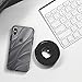 Ringke Flow Designed for iPhone X Case, Wavy Textured Flexible TPU Cover for iPhone X Case, iPhone 10 (Not Compatible with iPhone Xs) - Smoke Black