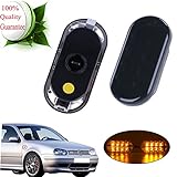 Amber Side Marker LED light with Black Lens For VW Jetta Bora MK4 Passat B5.5 99-04