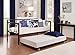 DHP Universal Metal Trundle Frame with Locks, Fits Most Twin Size Daybeds, Black