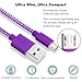 Micro USB Cable, Magic-T Braided USB Charger 6.6ft/2m A Male to Micro B Charging Cord for Samsung Galaxy S6, HTC M9,LG,G4(4 Pack)