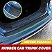 SEAMETAL Car Rear Bumper Protector Guard,Trunk Door Entry Edge Guards,Rear Trunk Bumper Protector Guard 41inches