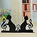 DYQWT Book Nonskid Bookends Art Bookend,1Pairs,(Black 2 style)