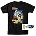 Popfunk Back to The Future Marty McFly T Shirt & Exclusive Stickers (XX-Large) Black