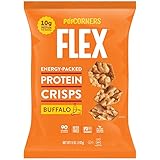 PopCorners Flex Buffalo Protein Crisps | Plant-Based Protein, Gluten Free Snacks| (12-Pack, 5 oz Snack Bags)