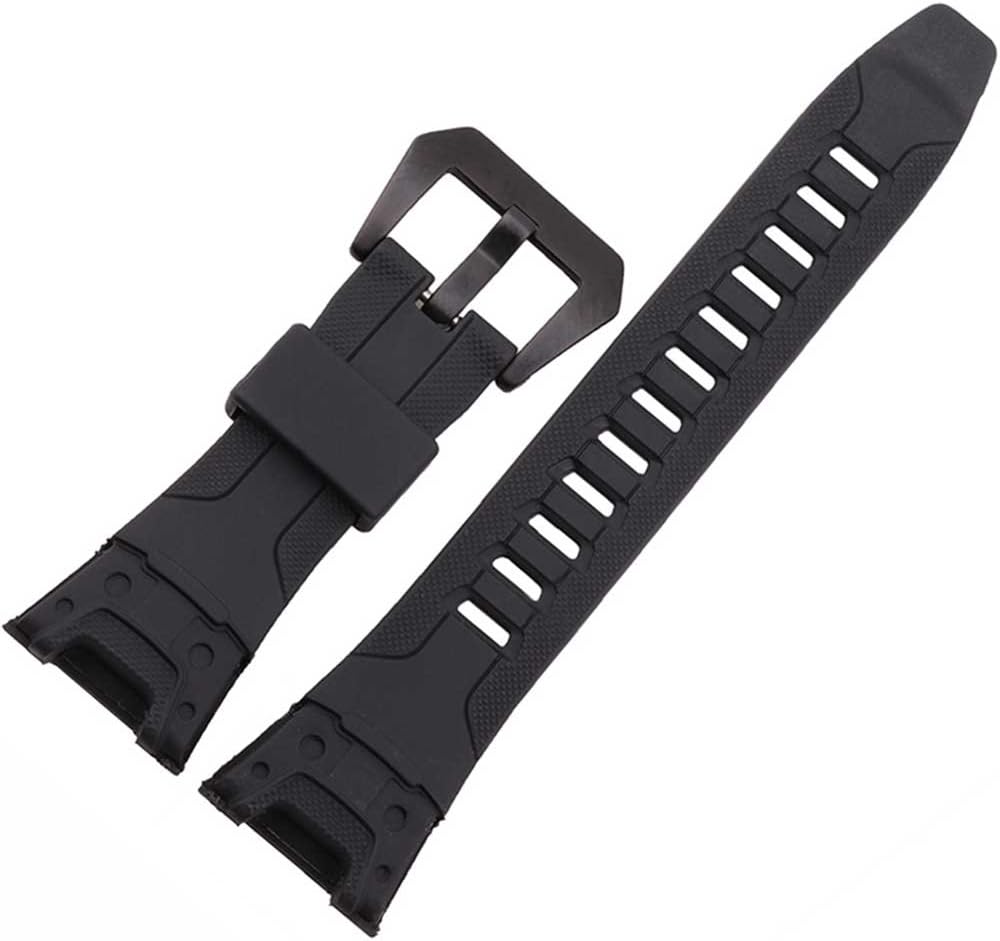 Zhuolei 25x13mm Silicone Watch Band Strap Generic for Casio PRG-110Y PRW-1300Y
