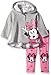 Disney Baby Girls' 2-Piece Minnie Mouse Hooded Pullover with Legging Set