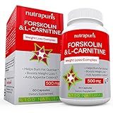 Optimal Forskolin with L-Carnitine Weight Loss Supplement 60 Capsules Pure Coleus Forskohlii Powder 500mg per Serving Fat Burner Maximum Energy to Enhance Physical Performance 100% Guarantee!