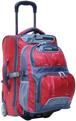 CalPak Fushion Dual-use 20-inch Carry-on Detachable Rolling Backpack, Deep Red, One Size
