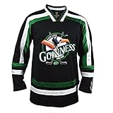 Guinness Toucan Black, Green and White Hockey Jersey, Large
